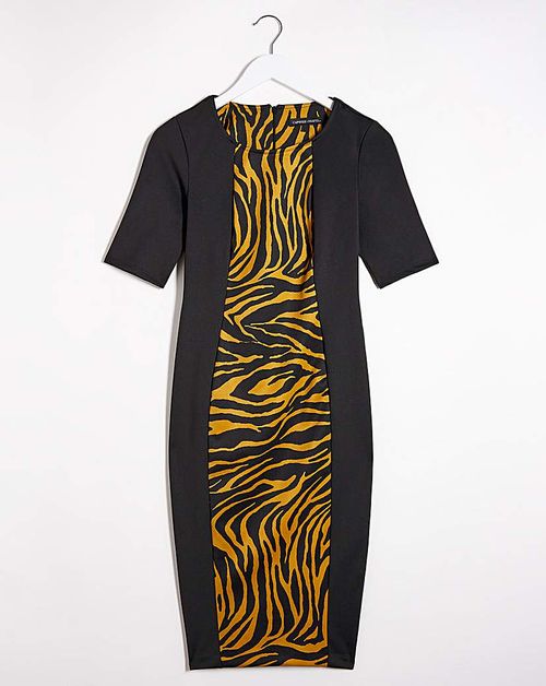 Animal Print Illusion Dress