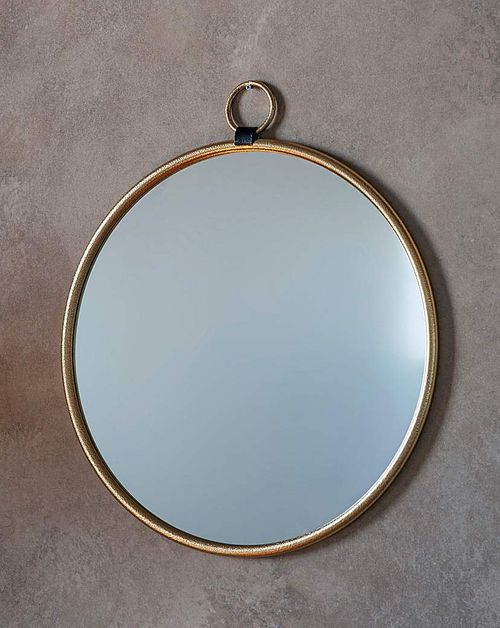 Blissford Gold Round Mirror