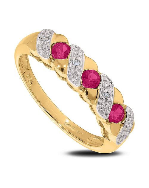 9ct Gold Ruby and Diamond...