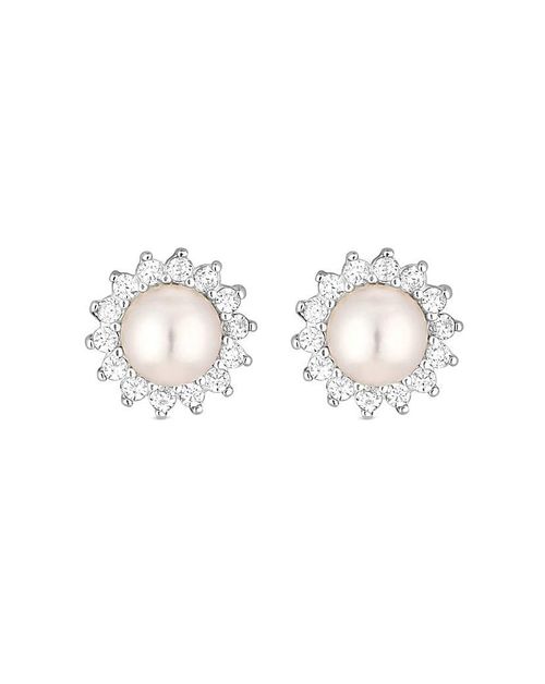 Simply Silver Halo Stud...