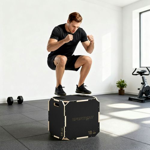 SPORTNOW Non-Slip Plyo Box,...