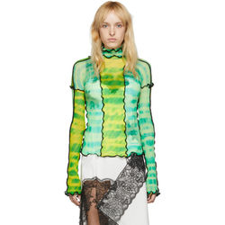 ASAI SSENSE Exclusive Green and Yellow Hot Wok Turtleneck