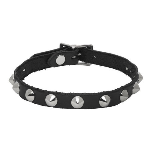 R13 Black Studded Choker