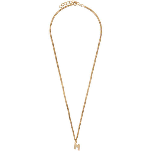 MSGM Gold M Necklace