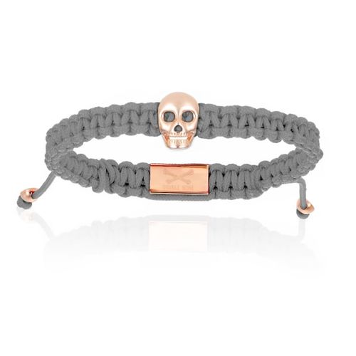 Men's Grey Pink Gold Skull...