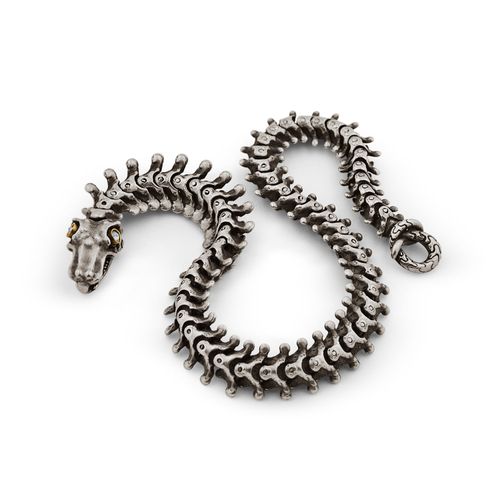 Men's Snake Bones Bracelet In...