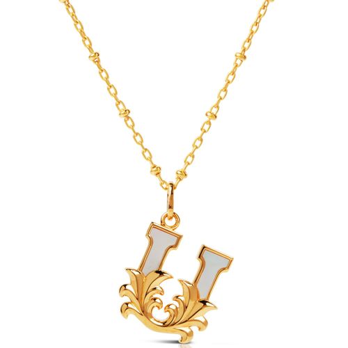 Women's Gold Plated U Initial...