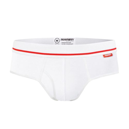 White Mens Bamboo Brief -...