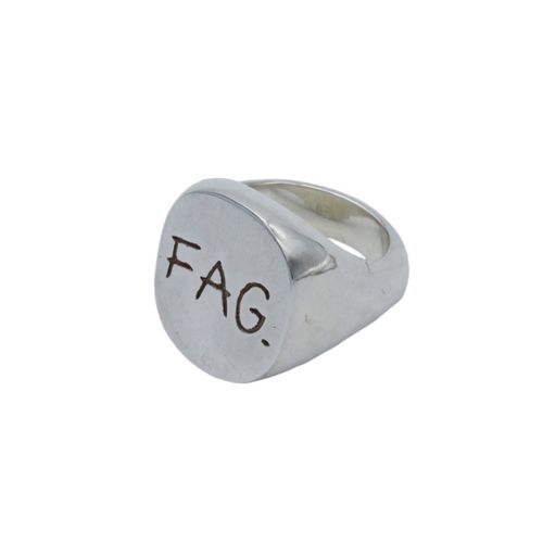 Women's Silver Chunky Fag...