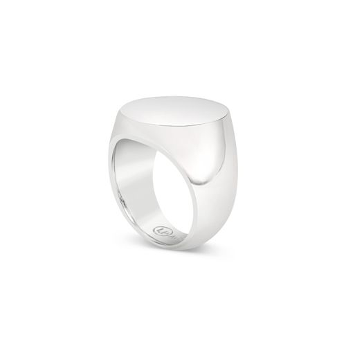 Men's Mirror Signet Ring -...