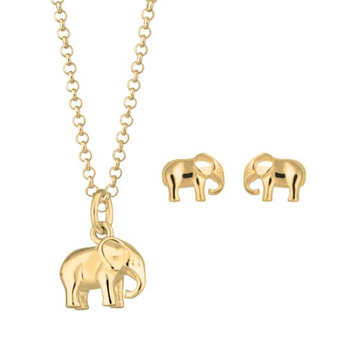 Women's Gold Plated Elephant...