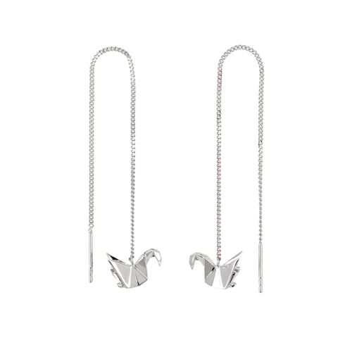 Women's Swan Silver Chain...