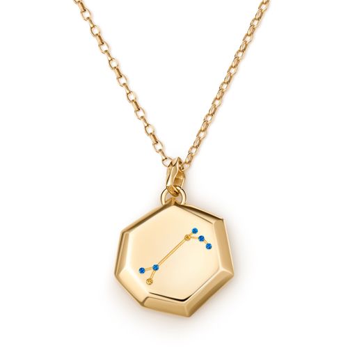 Women's Gold Aries Necklace...