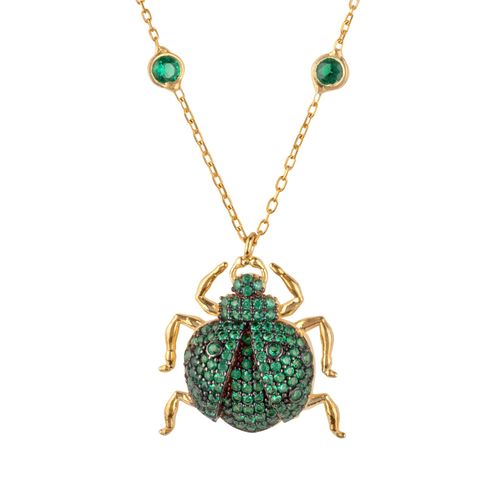 Women's Gold / Green Scarab...