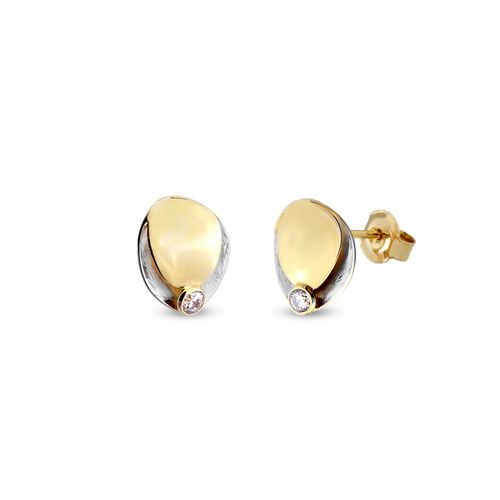 Women's Abstract Stud Gold...