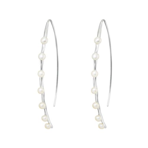 Women's Long Waterfall Pearl...