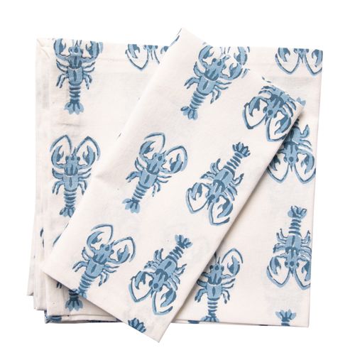 Lobster Napkin Set Blue One...