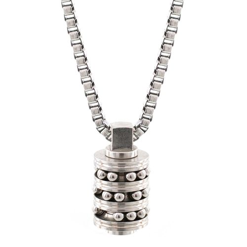 Men's Silver Chaser Necklace...