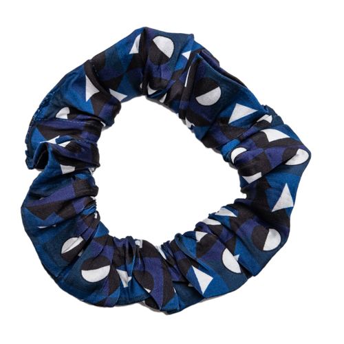 Women's Blue Satin Scrunchie...