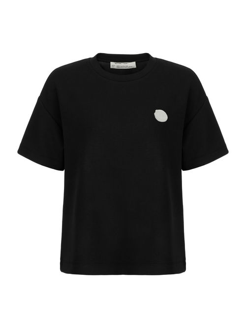 Women's Black Oversized Crew...