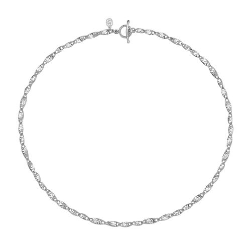 Women's Silver Entwined Twist...