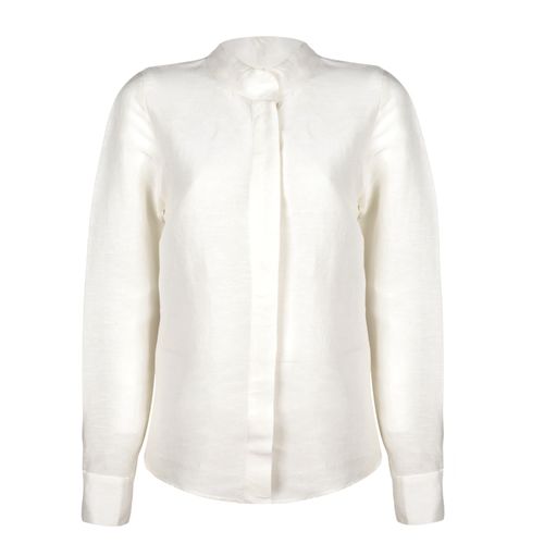 Women's White Manager Silk...