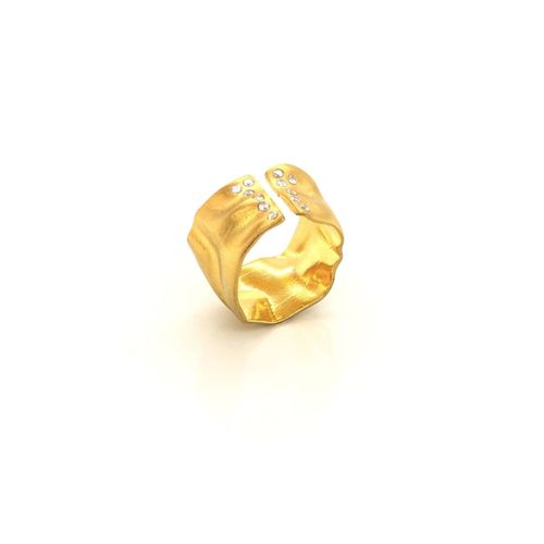 Women's Gold Coras Stone Ring...