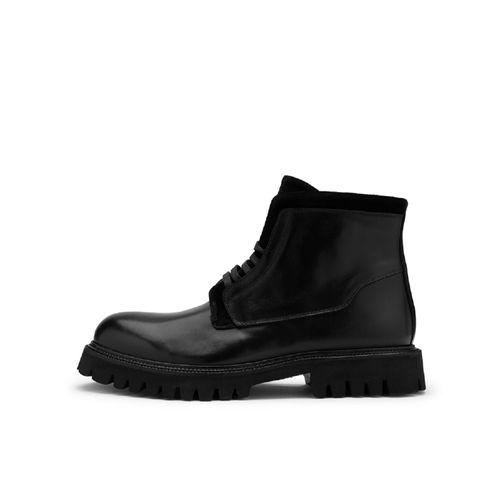 Mayya Black Leather Men's...