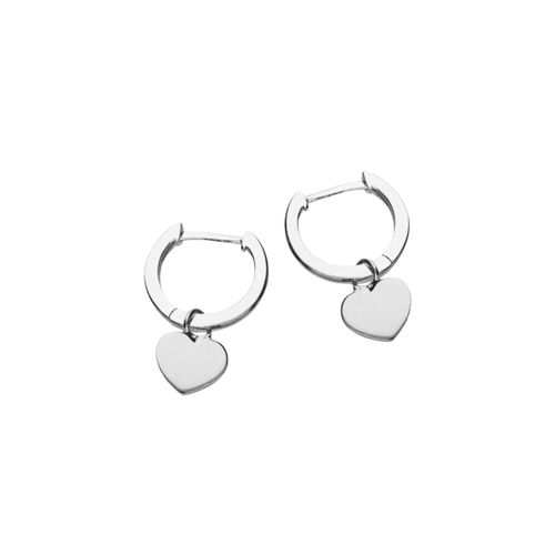 Women's Heart Huggie Earrings...