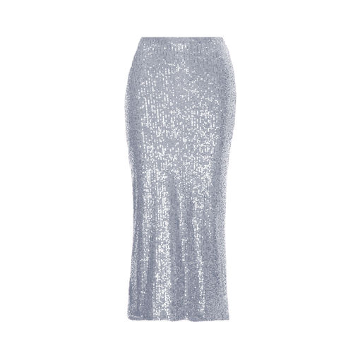 Women's Silver Sequin Midi...