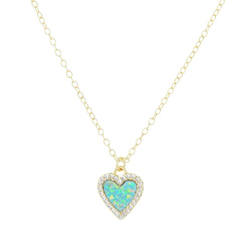 Women's Mini Opal Heart...
