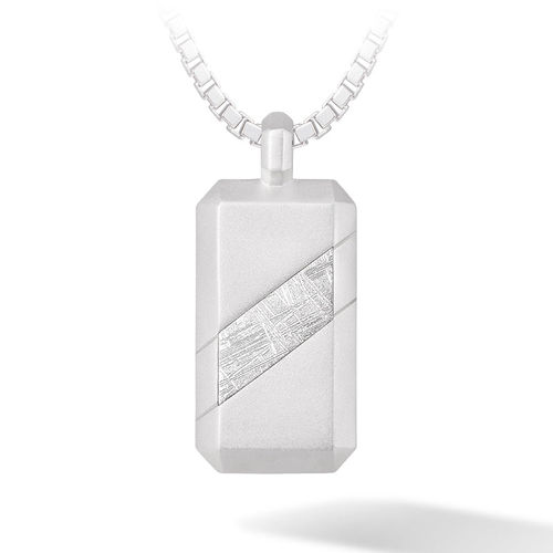 Men's Dog Tag Meteorite...