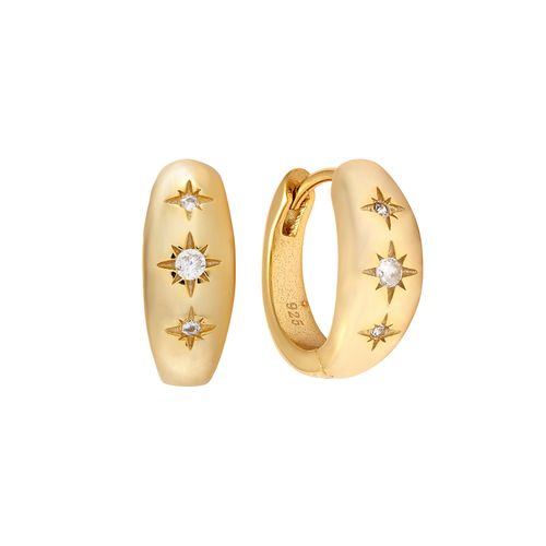 Women's Thick Gold Starburst...