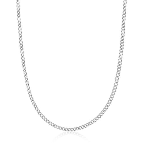 Men's Silver Cuban Link Chain...