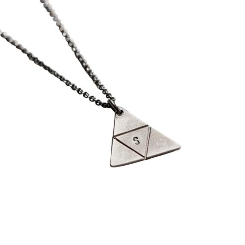 Sterling Silver Men's Prism...