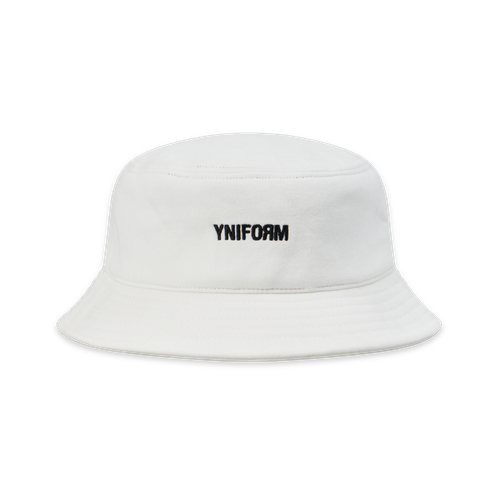 Men's White Yang Bucket Hat...