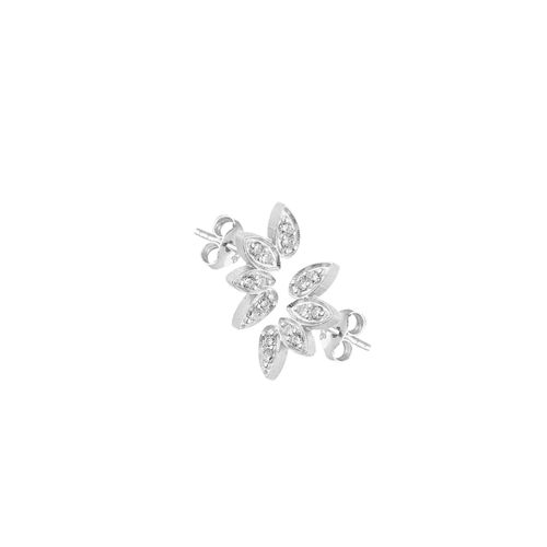 Women's Flower Stud Sterling...