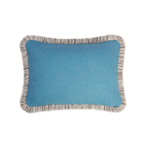 Artic Wool Cushion - Blue Lo...