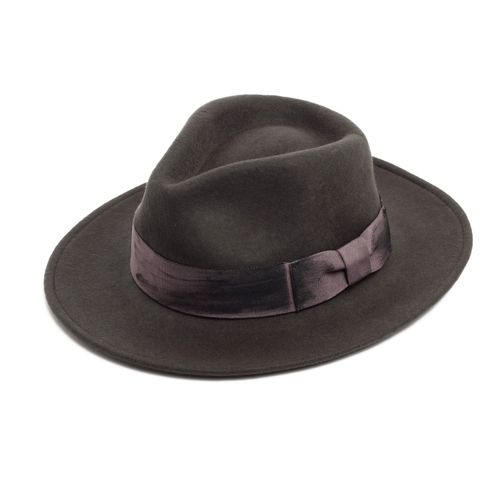 Men's Grey Fedora Hat Large...