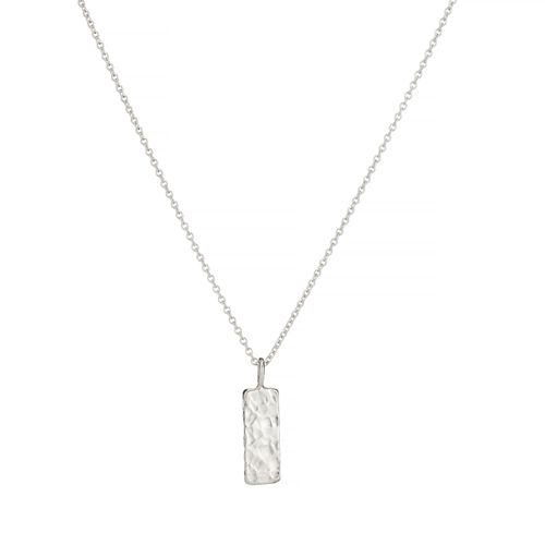 Men's Silver Tag Necklace...