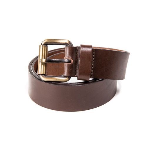 Men's Leather Belt Dark Brown...