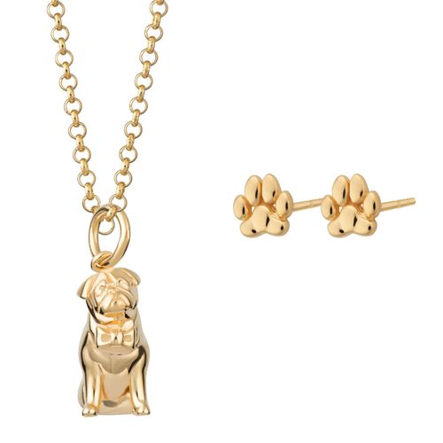 Women's Gold Plated Pug...