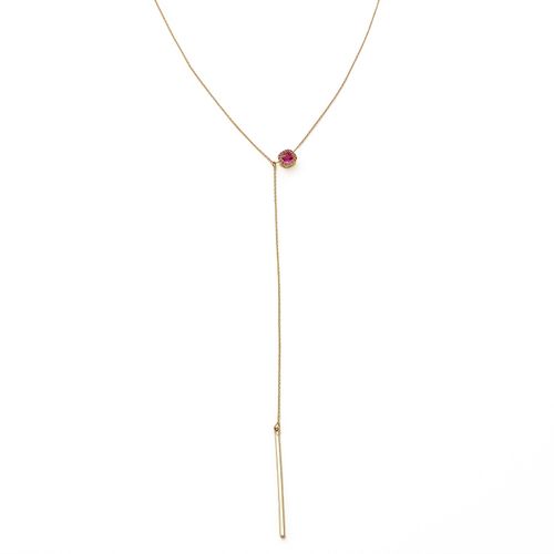 Women's Red Ruby Lariat...