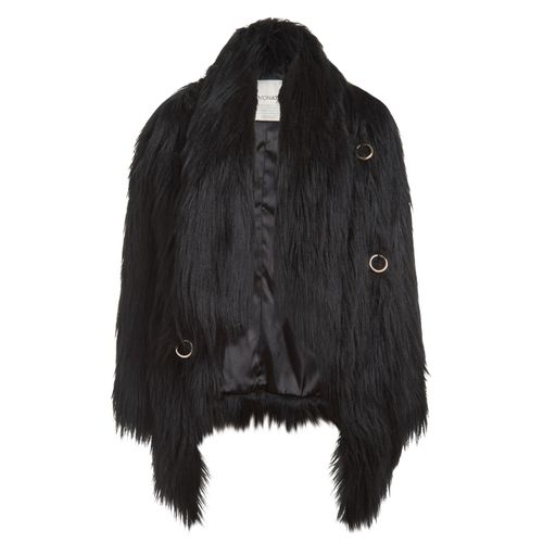 Women's Fluffy Faux Fur Vegan...