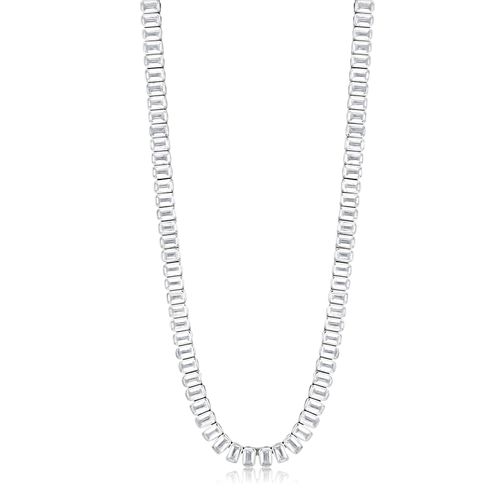 Women's Emerald Cut Bezel-Set...