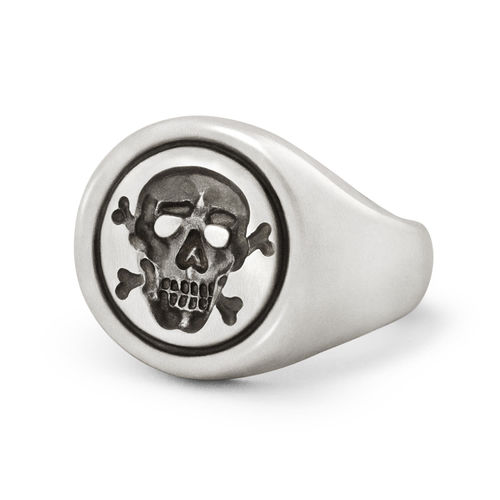 Men's Silver Jolly Roger...