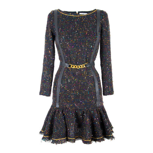 Women's Black Sequinned...