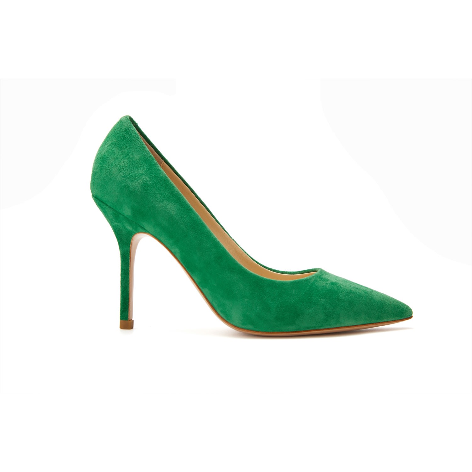 Women s Green Suede Mid Heels 6 Uk Icy Wong 120.00 Octer