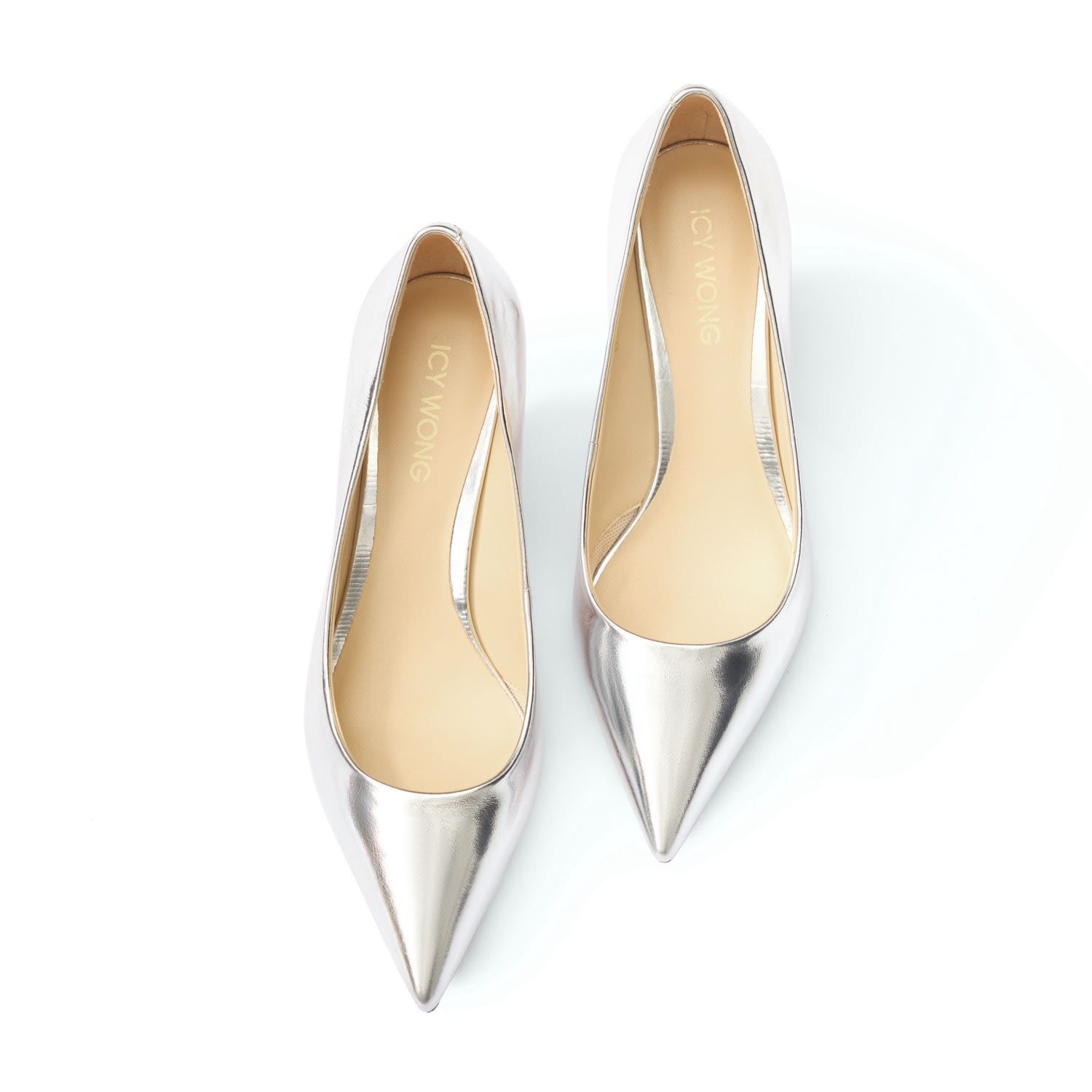 Metallic silver stilettos clearance