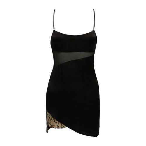 Women's Black Aurora Silk...